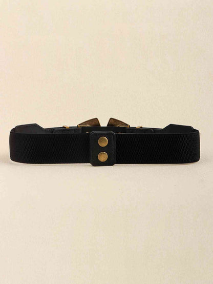 Double Buckle PU Leather Belt