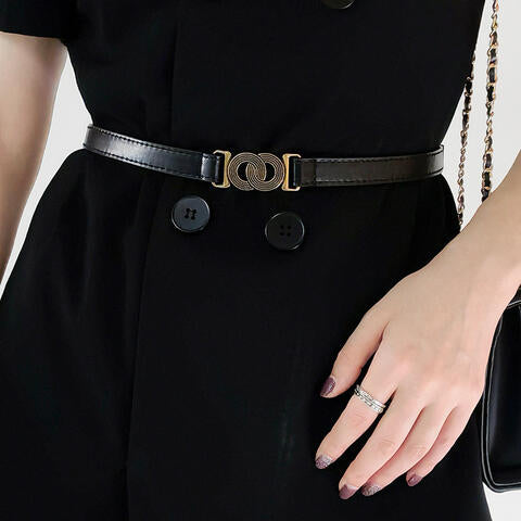 Alloy Buckle PU Belt