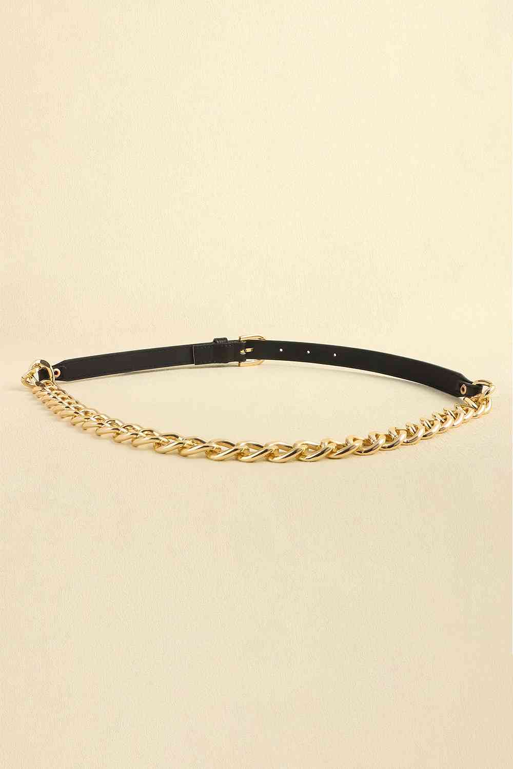 PU Leather Chain Belt