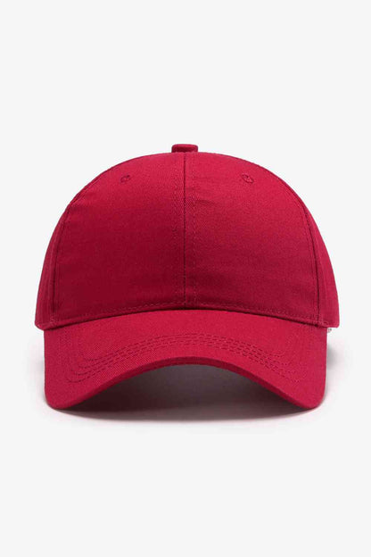 Plain Adjustable Cotton Baseball Cap