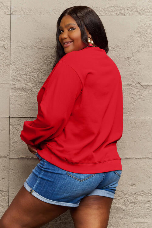 MISTLETOE + MIMOSAS Long Sleeve Sweatshirt