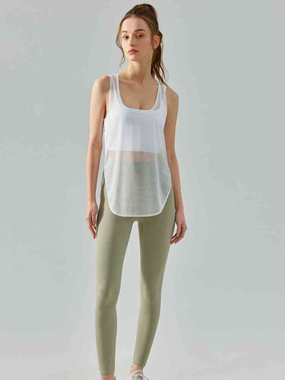 Scoop Neck Sports Tank Top
